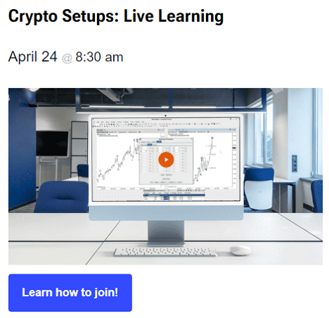 Crypto Setups Live Learning Webinar
