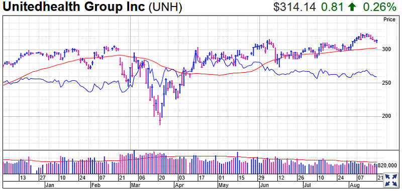 United Health Group Stock Chart