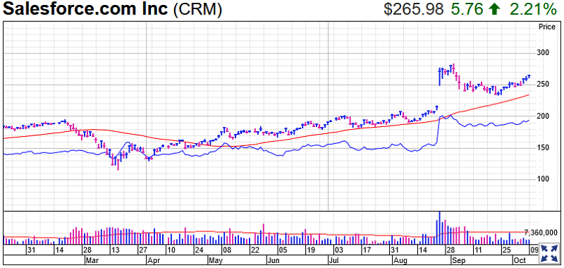 SalesForce Stock Chart