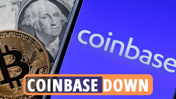 coinbase is down today